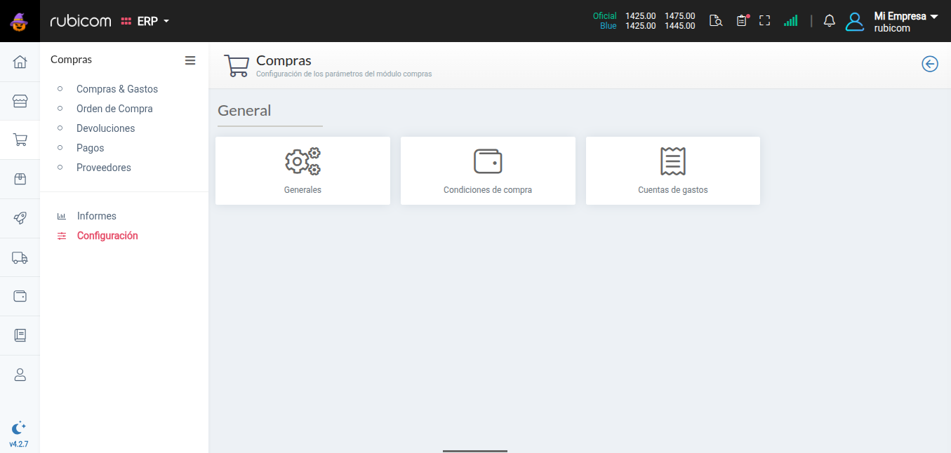 Listado Compras y Gastos