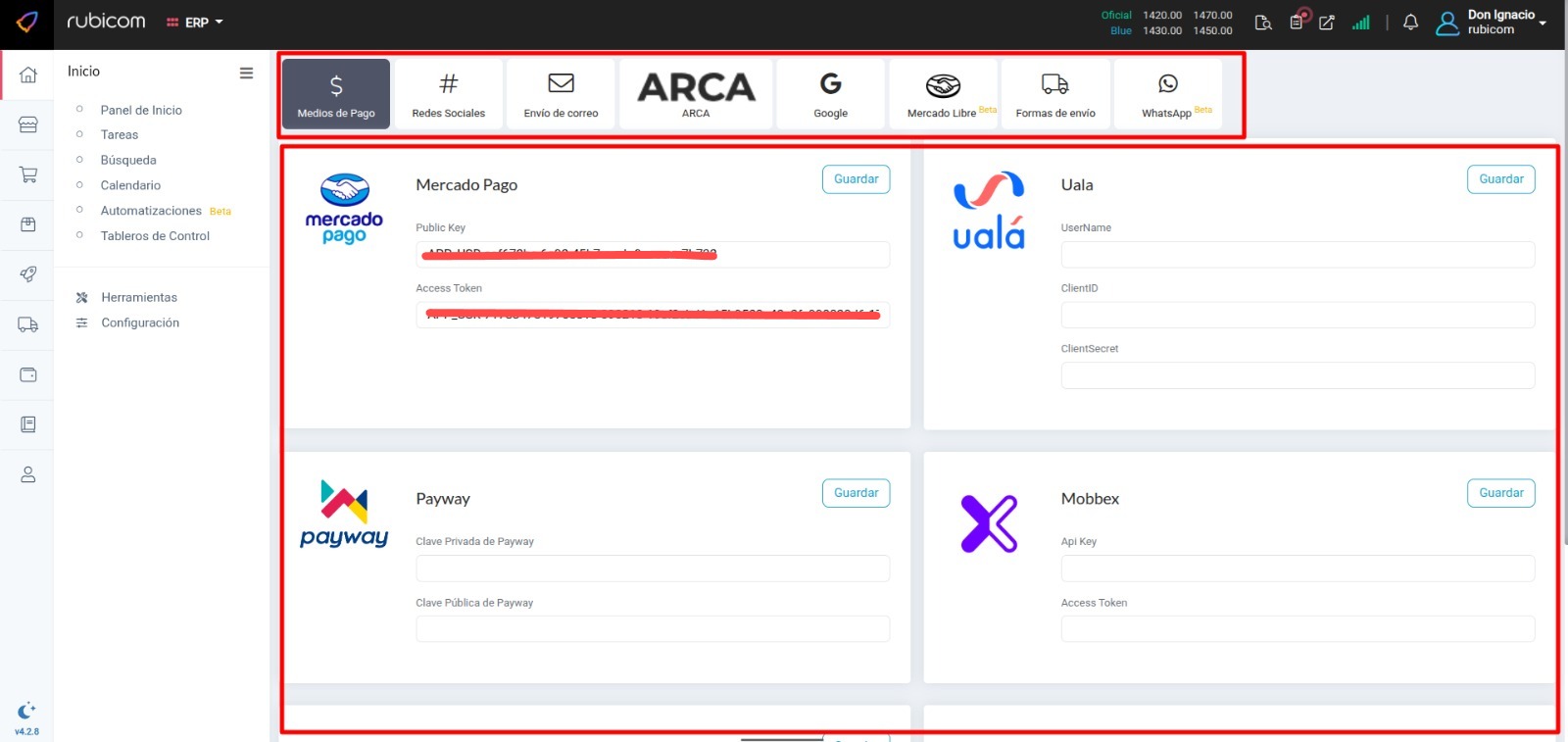 Integraciones
