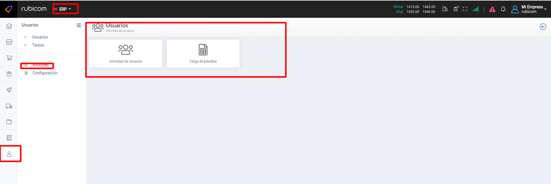 Informes de Usuarios