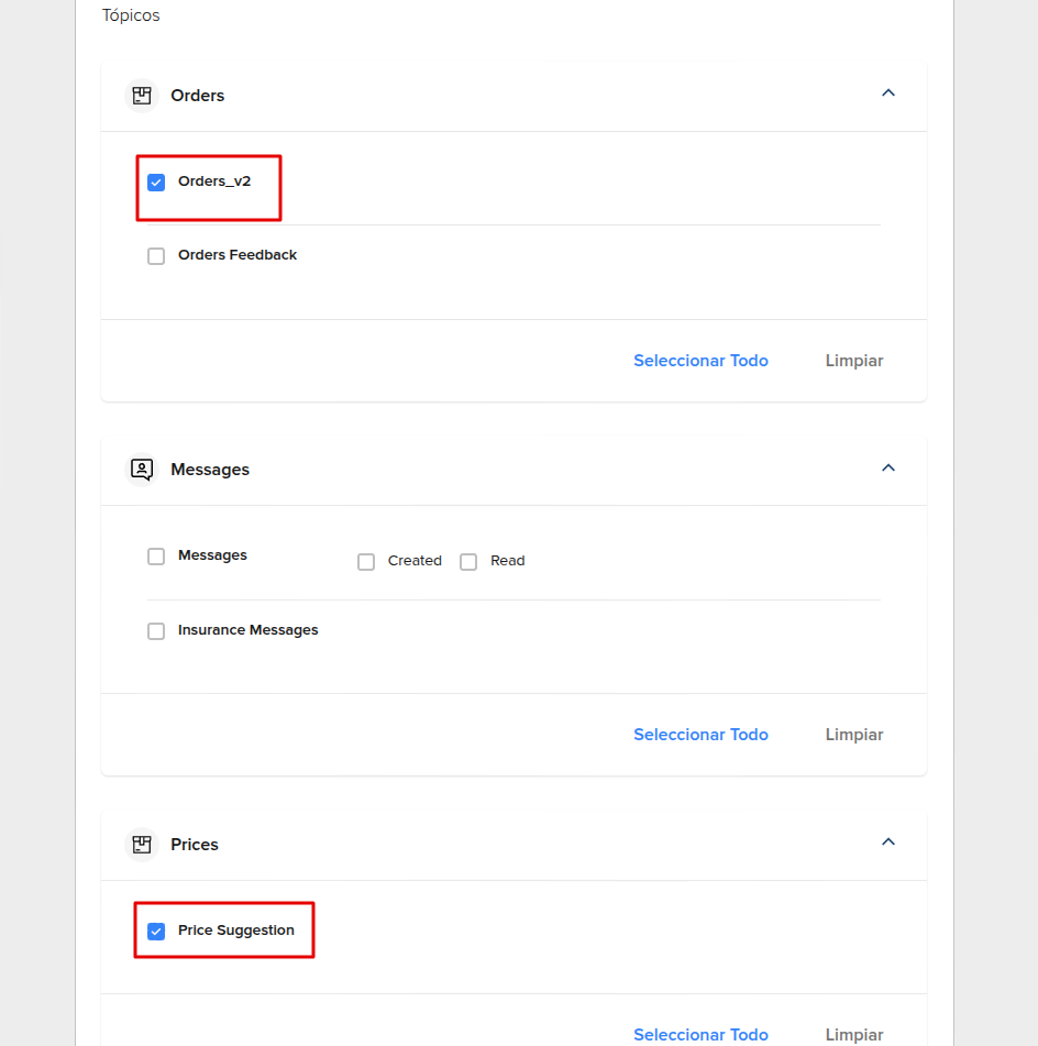 Configuración de permisos
