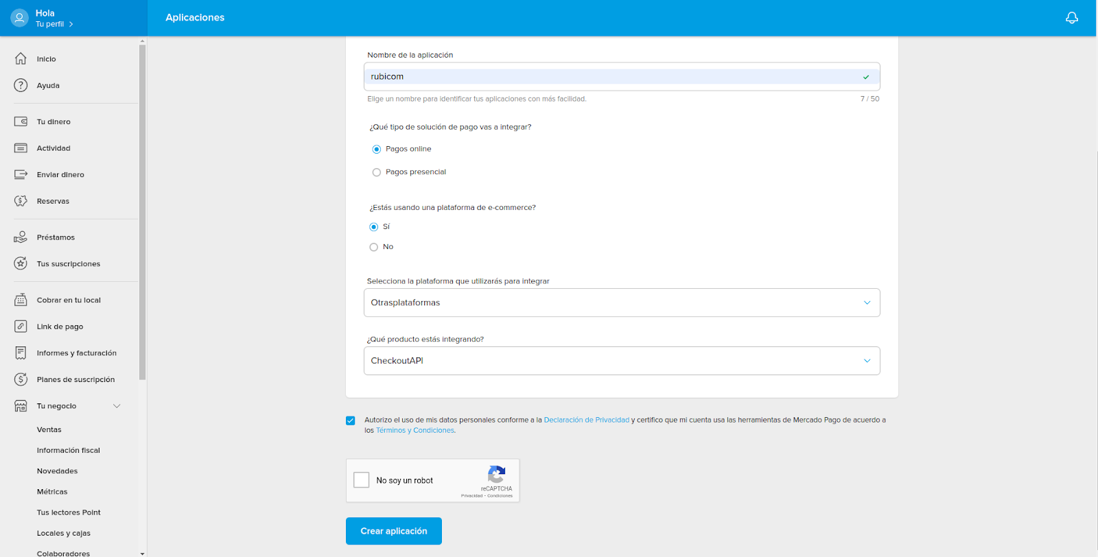 Activar credenciales